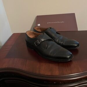 Johnston & Murphy Black Oxford Shoes Sleek Elegant Design